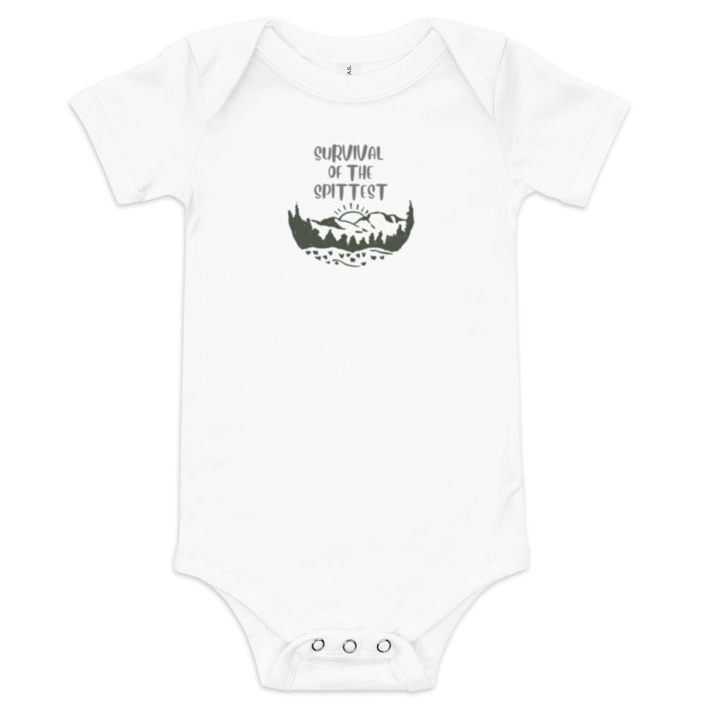 Survival of the Spittest Baby Bodysuit
