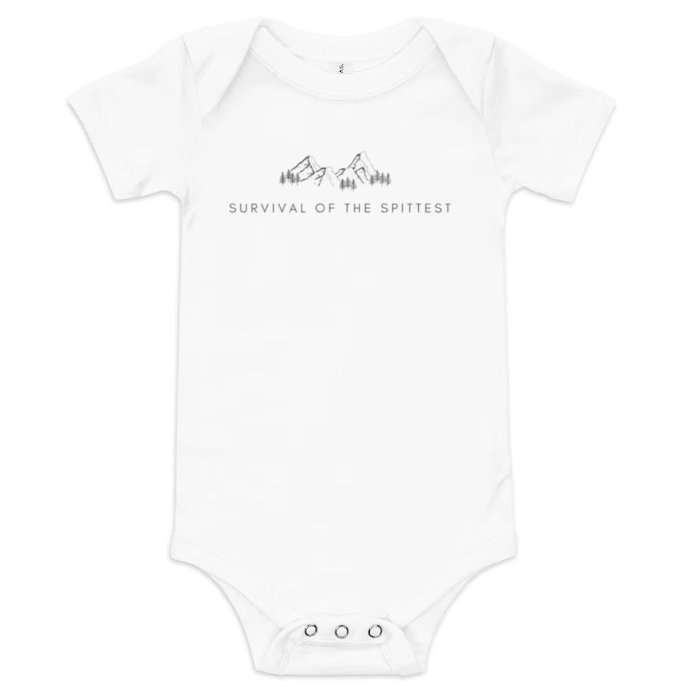 Survival of the Spittest Baby Bodysuit