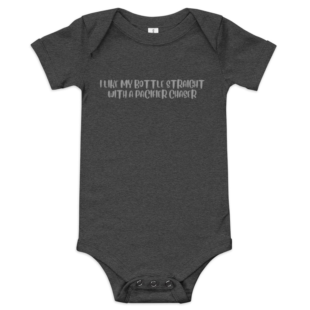 Bottle Straight with a Pacifier Baby Bodysuit