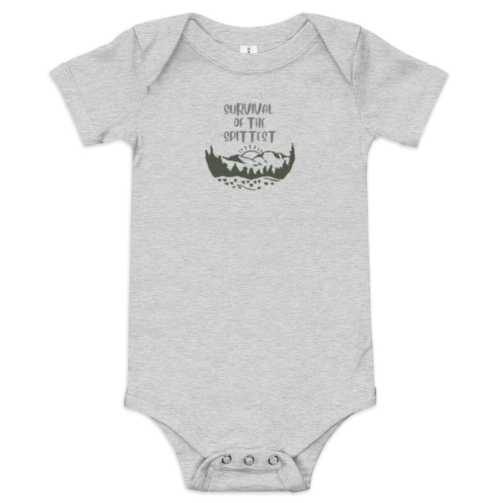 Survival of the Spittest Baby Bodysuit