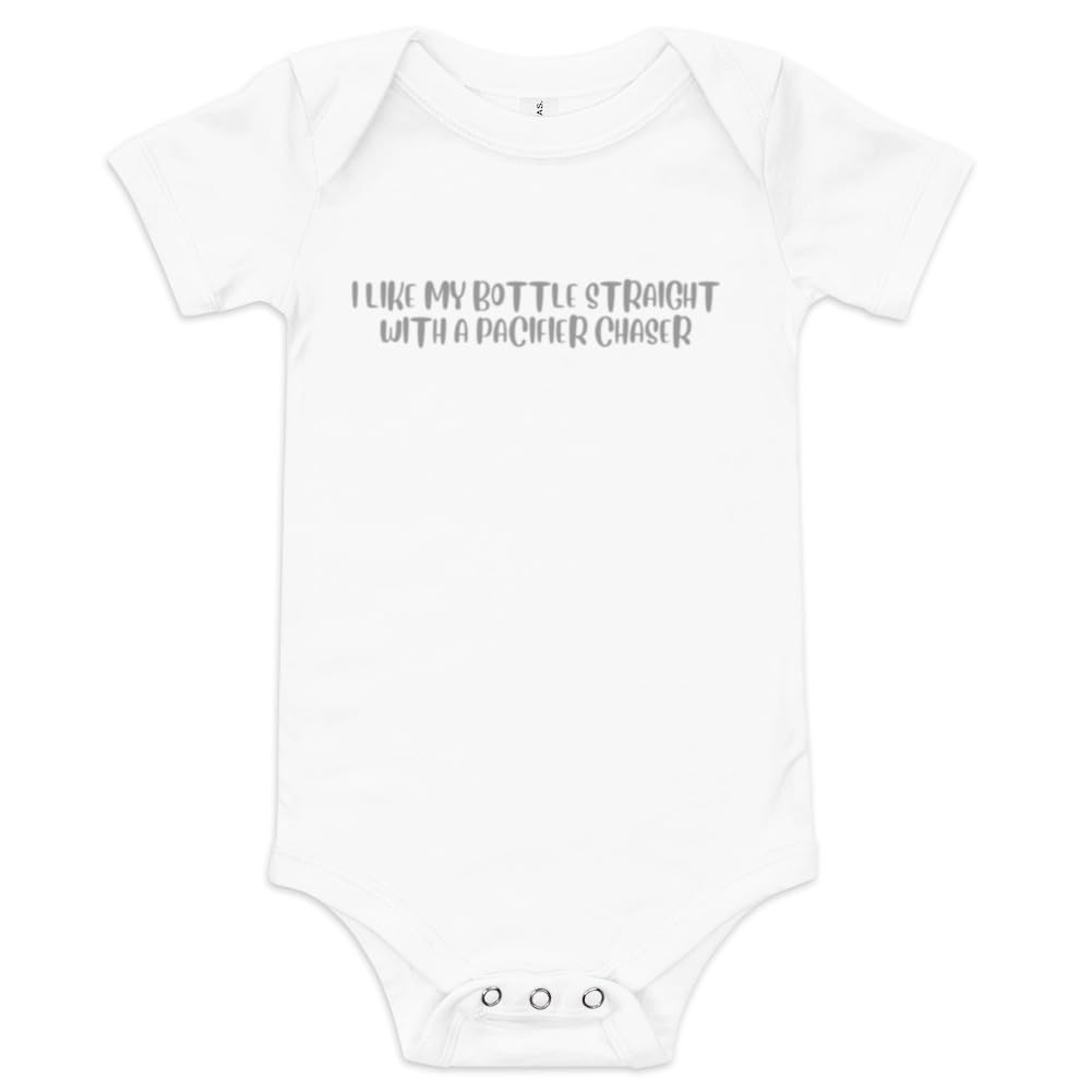 Bottle Straight with a Pacifier Baby Bodysuit